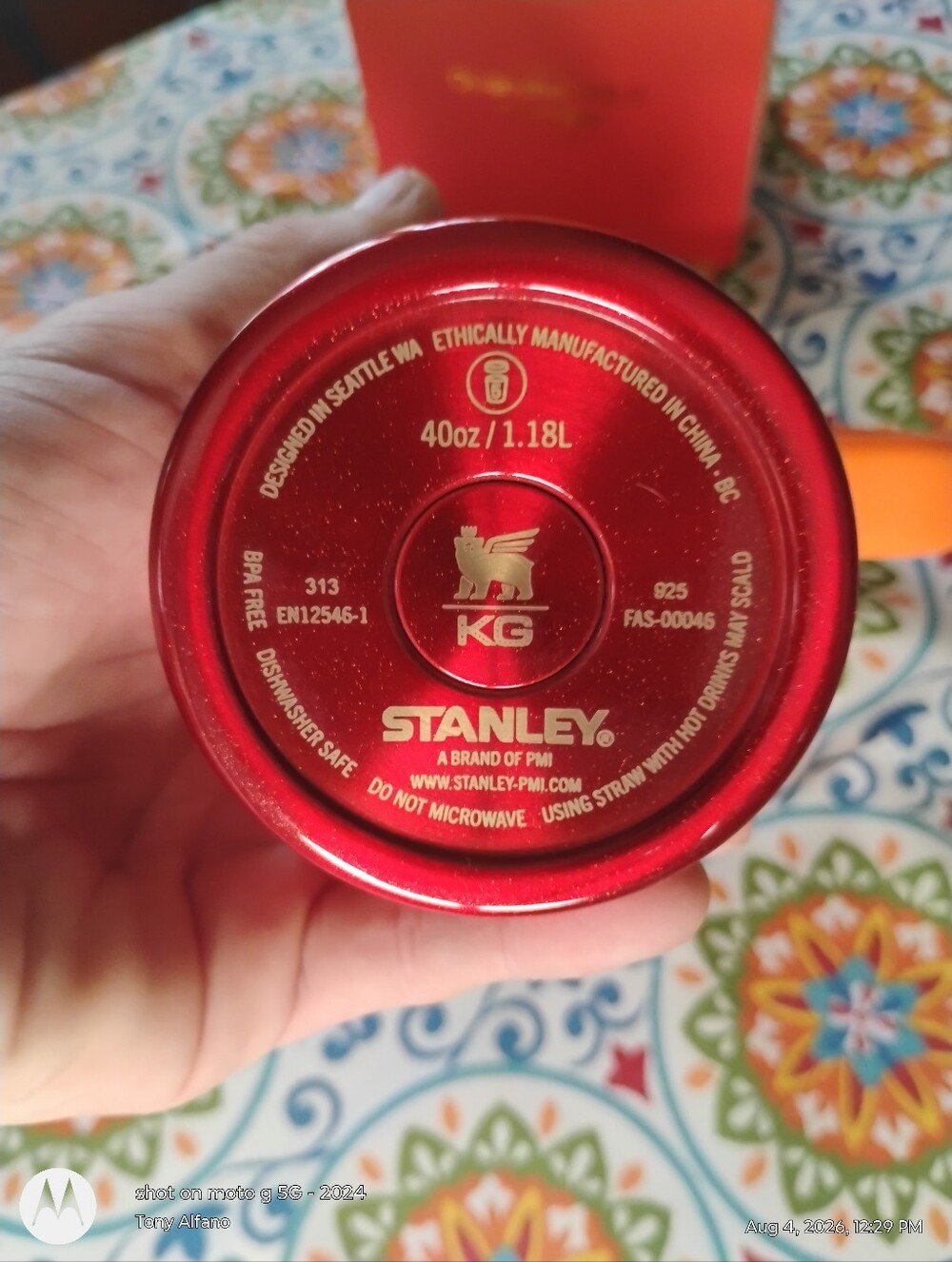 Stanley x Karol G Flor 40oz Quencher BNIB - In Hand Ships Fast - Picture 6 of 6